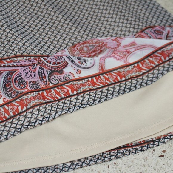 Speechless Border Print V-Neck Dress - Picture 10 of 13